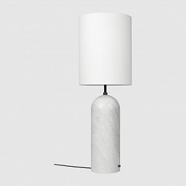 Светильник напольный Gubi Gravity Floor Lamp - XL High, белый мрамор/белый                          