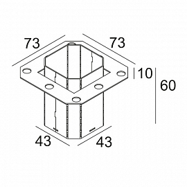 Монтажный короб для бетона Concrete box 153                                                         