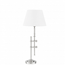 Светильник настольный Eichholtz Table Lamp Gordini, никель/белый                                    