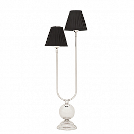 Светильник настольный Eichholtz Table Lamp Royan, никель/черный                                     