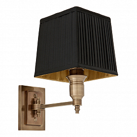 Светильник настенный Eichholtz Wall Lamp Lexington Single, состаренная латунь/черный                