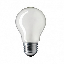 Лампа накаливания A60 60W E27 матовая                                                               