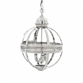 Светильник подвесной Eichholtz Lantern Residential M, никель/прозрачный                             