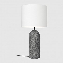 Светильник напольный Gubi Gravity Floor Lamp - XL Low, серый мрамор/белый                           