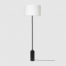 Светильник напольный Gubi Gravity Floor Lamp, черный мрамор/белый                                   