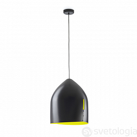Светильник подвесной Fabbian Oru sospensione 37,5, черный/желтый                                    