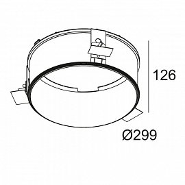 Монтажное кольцо для Supernova XS recessed kit 260                                                  