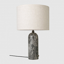 Светильник настольный Gubi Gravity Table Lamp - Large, серый мрамор/холст                           