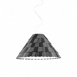 Светильник подвесной Fabbian Roofer-Gable, серый                                                    