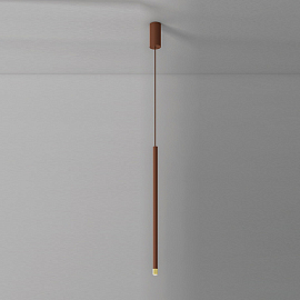 Светильник подвесной Axo Light Virtus, коричневый/золотой                                           