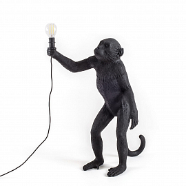 Светильник уличный напольный Seletti The Monkey Lamp Black Outdoor Standing Version                 