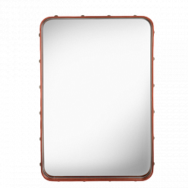 Зеркало Gubi Adnet Rectangulaire S, коричневый                                                      
