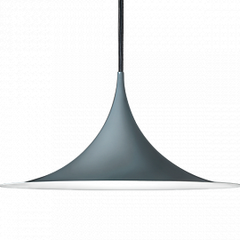 Светильник подвесной Gubi Semi Pendant M glossy, серый антрацит                                     