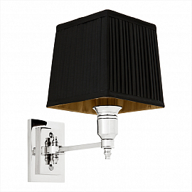 Светильник настенный Eichholtz Wall Lamp Lexington Single, никель/черный                            