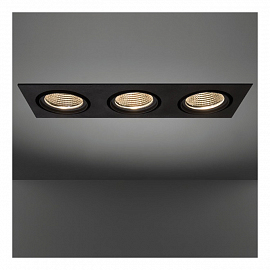 Светильник встраиваемый Modular Marcel 3x LED GE 2700K 15°, черный                                  