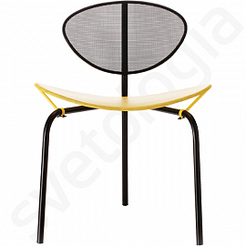 Стул Gubi Nagasaki chair, черный/желтый                                                             