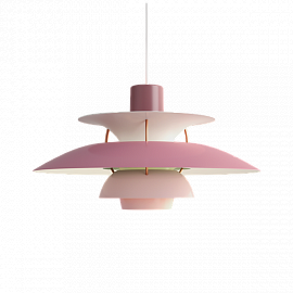 Светильник подвесной Louis Poulsen PH 5, розовый                                                    