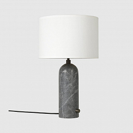Светильник настольный Gubi Gravity Table Lamp - Small, серый мрамор/белый                           