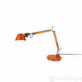 Светильник настольный Artemide Tolomeo micro с базой, оранжевый                                     