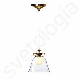 Светильник подвесной Moooi Bell Lamp small, прозрачный/золотой                                      