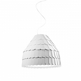 Светильник подвесной Fabbian Roofer-Steeple, белый                                                  