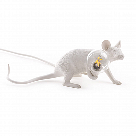 Светильник настольный Seletti Mouse Lamp Lop, белый                                                 