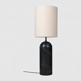 Светильник напольный Gubi Gravity Floor Lamp - XL High, черный мрамор/холст                         