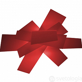 Светильник накладной Foscarini Big Bang, красный                                                    