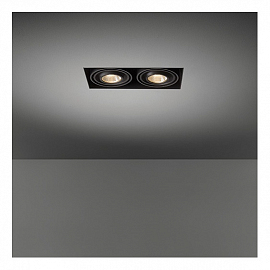 Светильник встраиваемый Modular Mini multiple trimless for 2x LED GE, черный                        