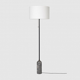Светильник напольный Gubi Gravity Floor Lamp, серый мрамор/белый                                    