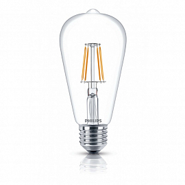 Светодиодная филаментная лампа Philips LED Classic ST64 E27 2700K (тёплый) 4.3 Вт (50 Вт)