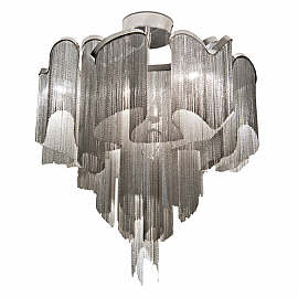 Светильник накладной Terzani Stream ceiling lamp 60, никель                                         