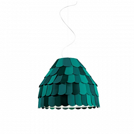 Светильник подвесной Fabbian Roofer-Steeple, зеленый                                                