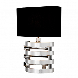 Светильник настольный Eichholtz Table Lamp Boxter S, никель/черный                                  