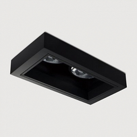 Светильник встраиваемый Kreon Regard Directional, 2x QR-LP111/LED, черный                           