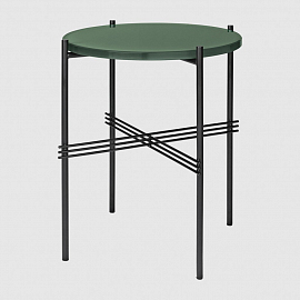 Стол Gubi TS Coffee Table - Round, Ø40, зеленое стекло                                              