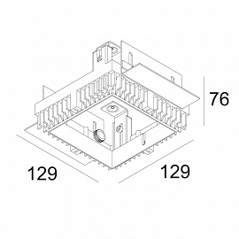 Монтажная рамка для светильников DeltaLight                                                         