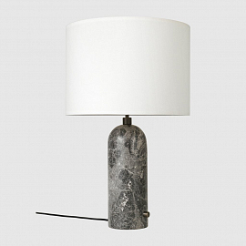 Светильник настольный Gubi Gravity Table Lamp - Large, серый мрамор/белый                           