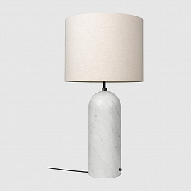 Светильник напольный Gubi Gravity Floor Lamp - XL Low, белый мрамор/холст                           