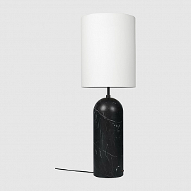 Светильник напольный Gubi Gravity Floor Lamp - XL High, черный мрамор/белый                         