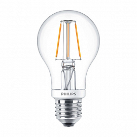 Светодиодная филаментная лампа Philips LED Classic A60 E27 2700K (тёплый) 7.5 Вт (70 Вт)