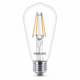 Светодиодная филаментная лампа Philips LED Classic ST64 E27 2700K (тёплый) 4 Вт (50 Вт)